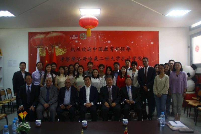 与来视察的教育部杜宇波副部长合影