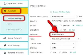 Alterando a chave de segurança da rede sem fio