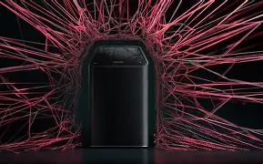 Uma etiqueta contendo uma chave de segurança padrão