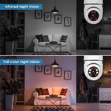 WiFi Bulb Security Camera - Night Vision
