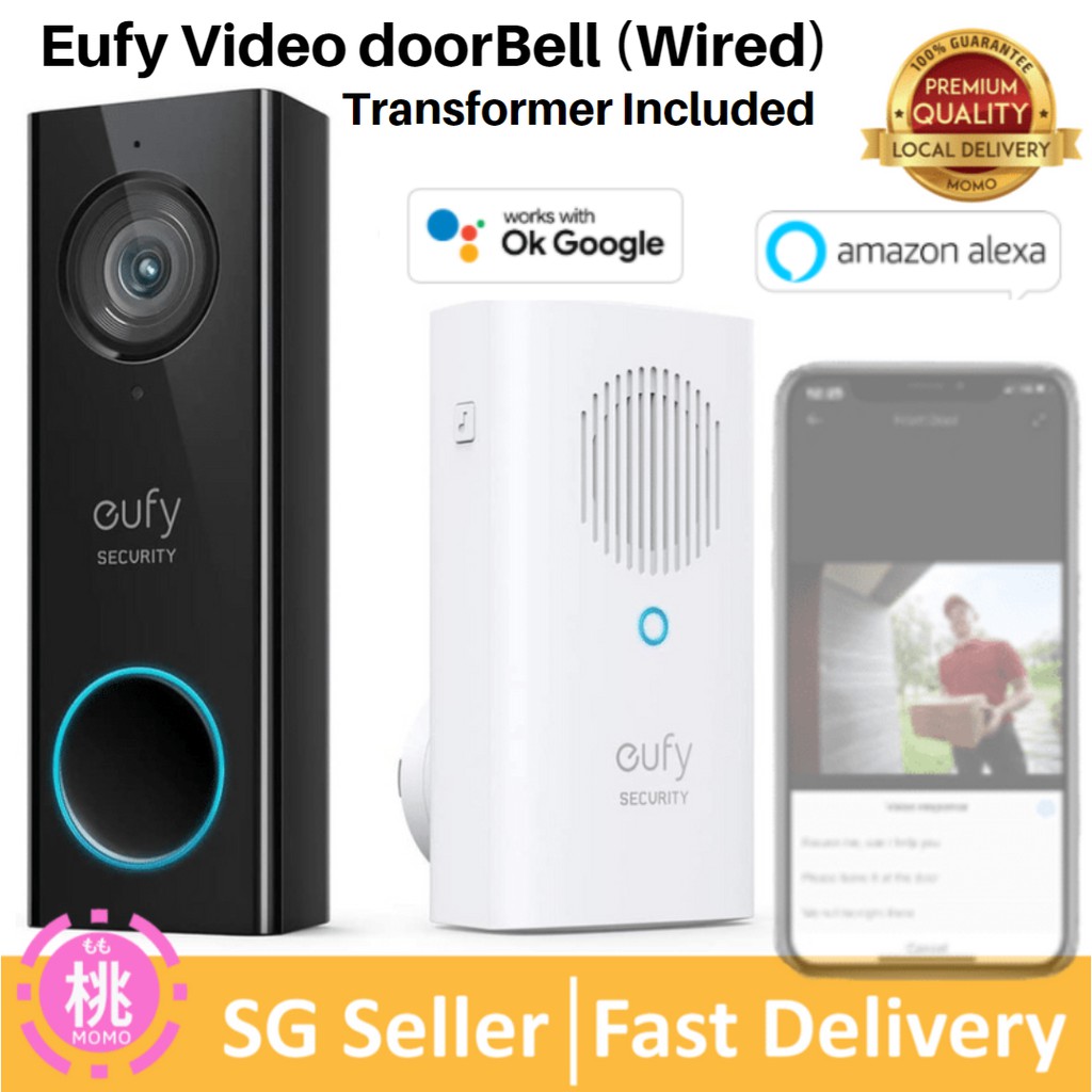 eufy Security Wi-Fi Video Doorbell 2K Resolution