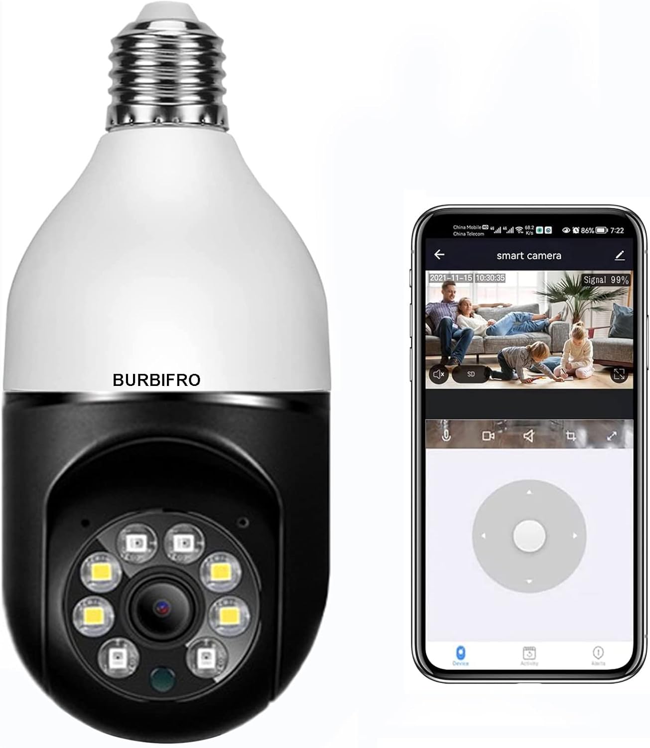 ZUPIROL 2K Light Bulb Camera