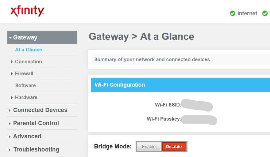 Xfinity Router Login Page